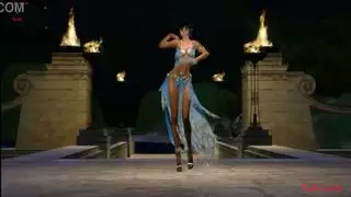 عاهرة غريبة زرقاء تتعرض لاختراق مزدوج من بي بي سي في غرفة نوم السلطان